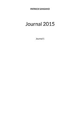 E-Book (epub) Journal 2015 von Patrick Sansano