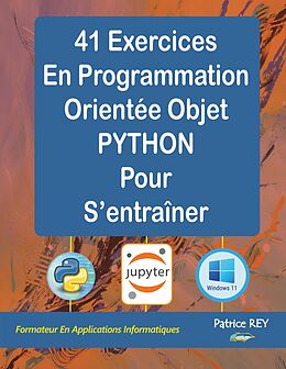 eBook (pdf) 41 exercices corriges de POO en Python de Patrice Rey
