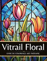 Kartonierter Einband Vitrail Floral von Carnet de couleur Chromathérapie