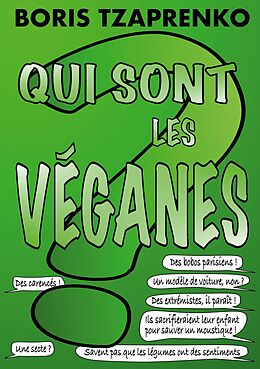 eBook (epub) Qui sont les véganes de Boris Tzaprenko