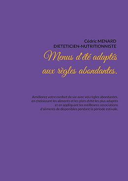 E-Book (epub) Menus d'été adaptés aux règles abondantes. von Cédric Menard