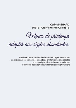 E-Book (epub) Menus de printemps adaptés aux règles abondantes von Cédric Menard