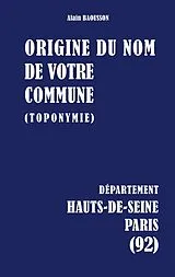 Kartonierter Einband Origine du nom de votre commune von Alain Baousson