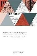 Kartonierter Einband Bulletin de la Société d'ethnographie von Edme Gallois, Société d'ethnographie de Paris, Alliance scientifique universelle