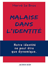 Broché Malaise dans l'identité de Hervé Le Bras