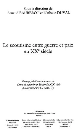 E-Book (epub) Scoutisme entre guerre et paixau xxe si von Guillemin Alain