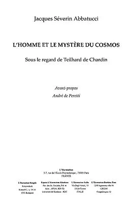 ePUB Homme et le mystere du cosmosl' von Perez Bertrand