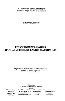 E-Book (epub) education et langues francaiscreoles von Molero Valerie