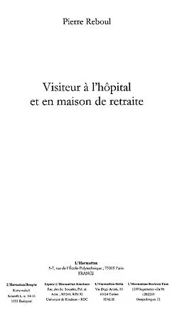 E-Book (epub) Visiteur a l'hopital et en maison de ret von Reboul Pierre
