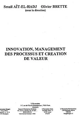 E-Book (epub) Innovation management des processus et c von Ait-El-Hadj \Brette