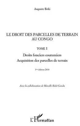 ePUB Le droit des parcelles de terrain au congo (tome 1) - droits von Helene Join-Lambert Milova