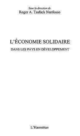 E-Book (epub) Economie solidaire dans pays developpeme von Eugene Nyambal