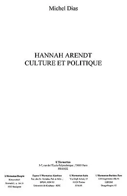 E-Book (epub) Hannah Arendt von Michel Dias