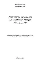 E-Book (epub) Perspectives historiques sur le genre en Afrique von Odile Goerg