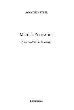 E-Book (epub) Michel Foucault von Aubin Deckeyser