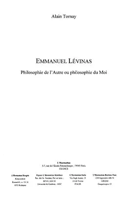 E-Book (epub) Emmanuel levinas von Tornay Alain
