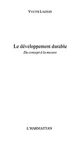 E-Book (epub) Le developpement durable von Emmanuelle Yvette Lazzeri