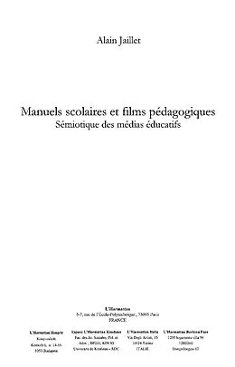 E-Book (epub) Manuels scolaires et films pedagogiques von Jaillet Alain