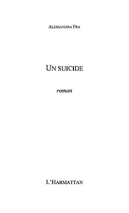 E-Book (epub) UN SUICIDE von Alessandra Fra