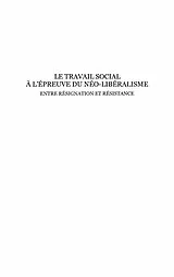 E-Book (epub) Le travail social A l'epreuve du neo-liberalisme - entre res von Mohamed Boukaci
