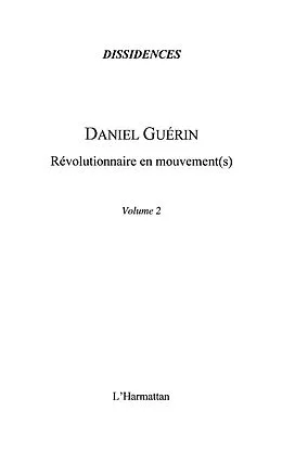 E-Book (epub) Daniel Guerin von Collectif