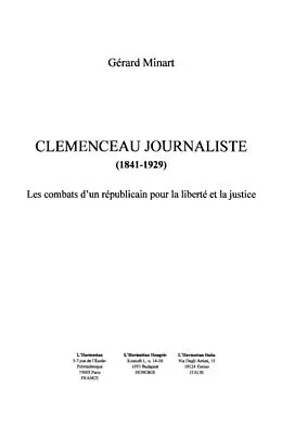 E-Book (epub) CLEMENCEAU JOURNALISTE (1841-1 von Gerard Minart