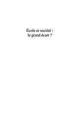 E-Book (epub) Ecole et societe : le grand ecart ? von Elie Sadigh