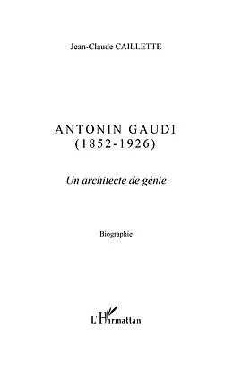 E-Book (epub) Antonin GAUDI von Jean-Claude Caillette