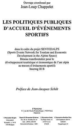 E-Book (epub) Politiques publiques d'acceuild'eveneme von Prioult Christiane