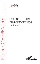 E-Book (pdf) La Constitution du 4 octobre 1958 de A a X von 