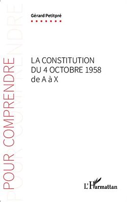 eBook (pdf) La Constitution du 4 octobre 1958 de A a X de 