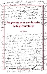 eBook (pdf) Fragments pour une histoire de la gerontologie de 