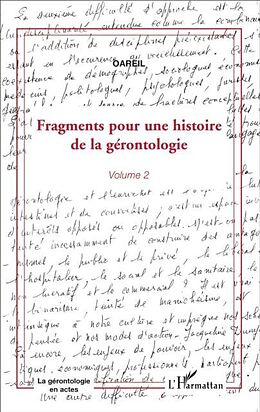 eBook (pdf) Fragments pour une histoire de la gerontologie de 