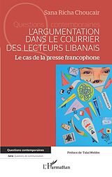 eBook (epub) L'argumentation dans le courrier des lecteurs libanais de Richa Choucair