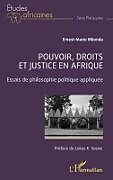 Couverture cartonnée Pouvoir, droits et justice en Afrique de Ernest-Marie Mbonda