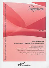  L'analyse de l'activité et sa verbalisation von Philippe Carré