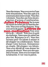 Broschiert Lettres de non-motivation von Julien Prévieux