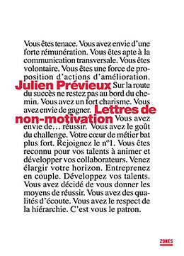 Broschiert Lettres de non-motivation von Julien Prévieux