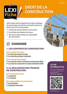 Broché Droit de la Construction de Juliette Mel