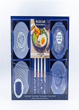 Broché Mes bols santé : poke bowls et buddha bowls : coffret bleu de Albane Hémon