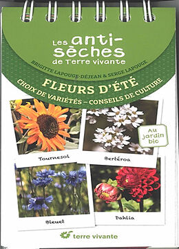 Broché Fleurs d'été : choix de variétés, conseils de culture : au jardin bio de Brigitte Lapouge-Déjean