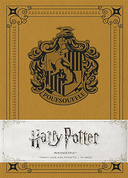 Broché Harry Potter : Pouffsouffle : carnet ligné avec pochette de 