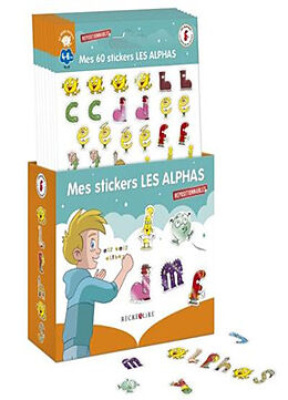 Broschiert Mes 60 stickers Les Alphas : boîte de 25 planches von Claude; Dubois, Olivier Huguenin