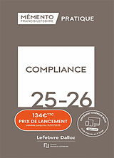 Broché Mémento compliance 2025 de Redaction Francis Le