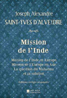 eBook (epub) Mission de l'Inde de Joseph Alexandre Saint-Yves d'Alveydre