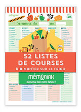 Broché 52 listes de courses à aimanter sur le frigo de 