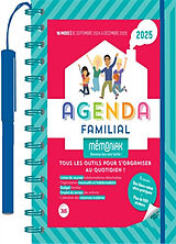 Broché Agenda familial 2025 : 16 mois, de septembre 2024 à décembre 2025 : tous les outils pour s'organiser au quotidien ! de 