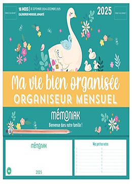 Broché Ma vie bien organisée : organiseur mensuel 2025 : 16 mois, de septembre 2024 à décembre 2025 de 