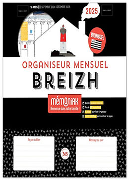 Broché Organiseur mensuel Breizh Mémoniak 2025 de URVOIS