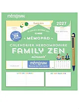 Broschiert Mémopad, calendrier hebdomadaire aimanté Mémoniak 2027 : family zen : 12 mois, de janvier à décembre 2027 von 